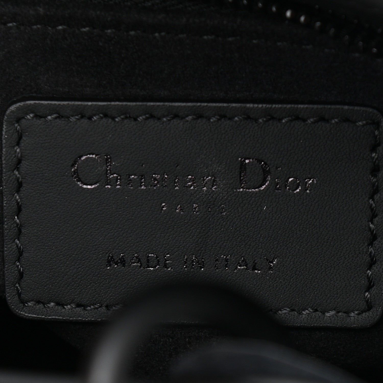 Christian Dior Ultra Matte Calfskin Cannage Mini Lady Dior Black 6 of 12