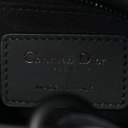 Christian Dior Ultra Matte Calfskin Cannage Mini Lady Dior Black 6 of 12