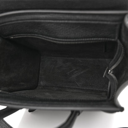 Celine Drummed Calfskin Nano Luggage Black 5 of 10