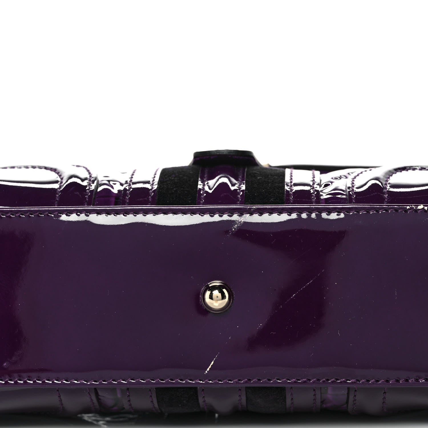 Gucci Patent Horsebit Treasure Flap Purple 9 of 10