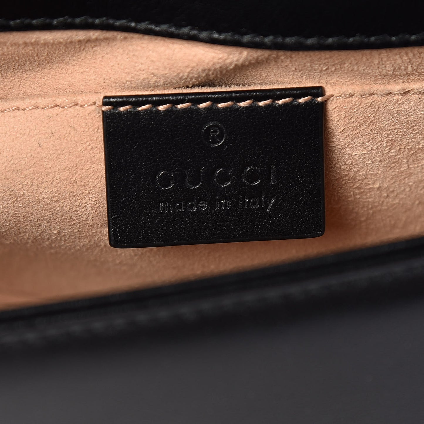 Calfskin Matelasse Mini GG Marmont Shoulder Bag Black