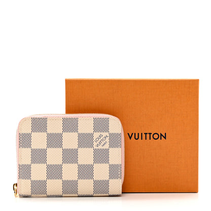 Louis Vuitton Damier Azur Zippy Coin Purse Rose Ballerine 7 of 7