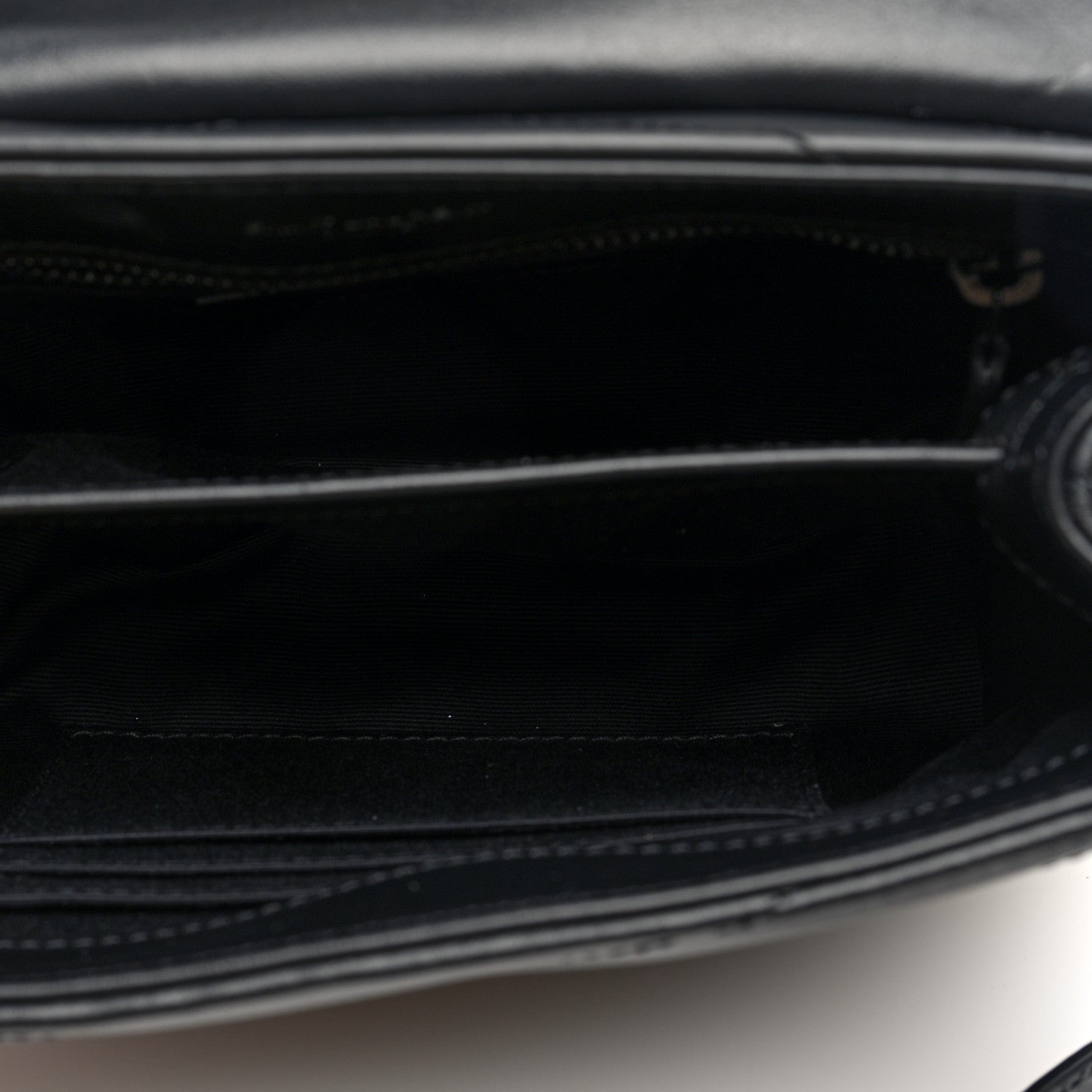 Saint Laurent Calfskin Y Quilted Monogram Monochrome Toy Loulou Crossbody Bag Black 5 of 9