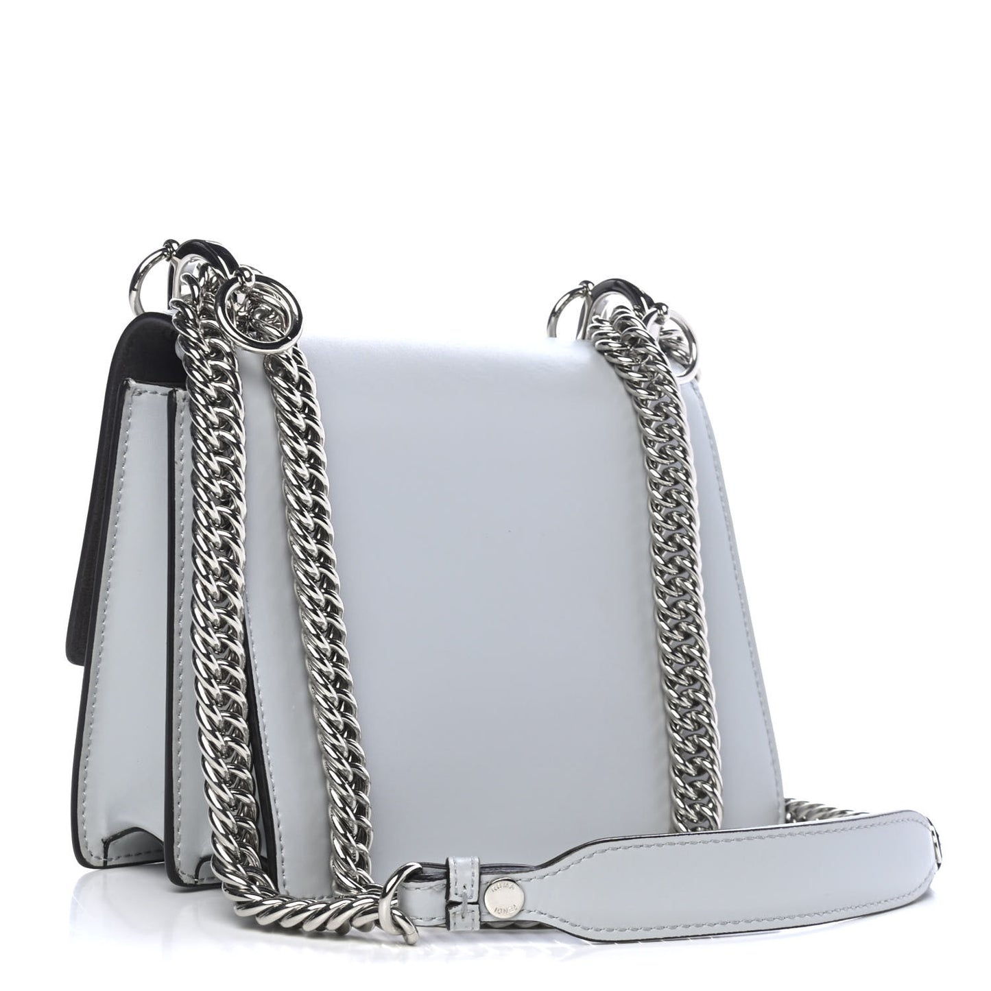 Vitello Liberty Fun Fair Metal Studded Small Kan I Shoulder Bag Grigio Perla Multicolor