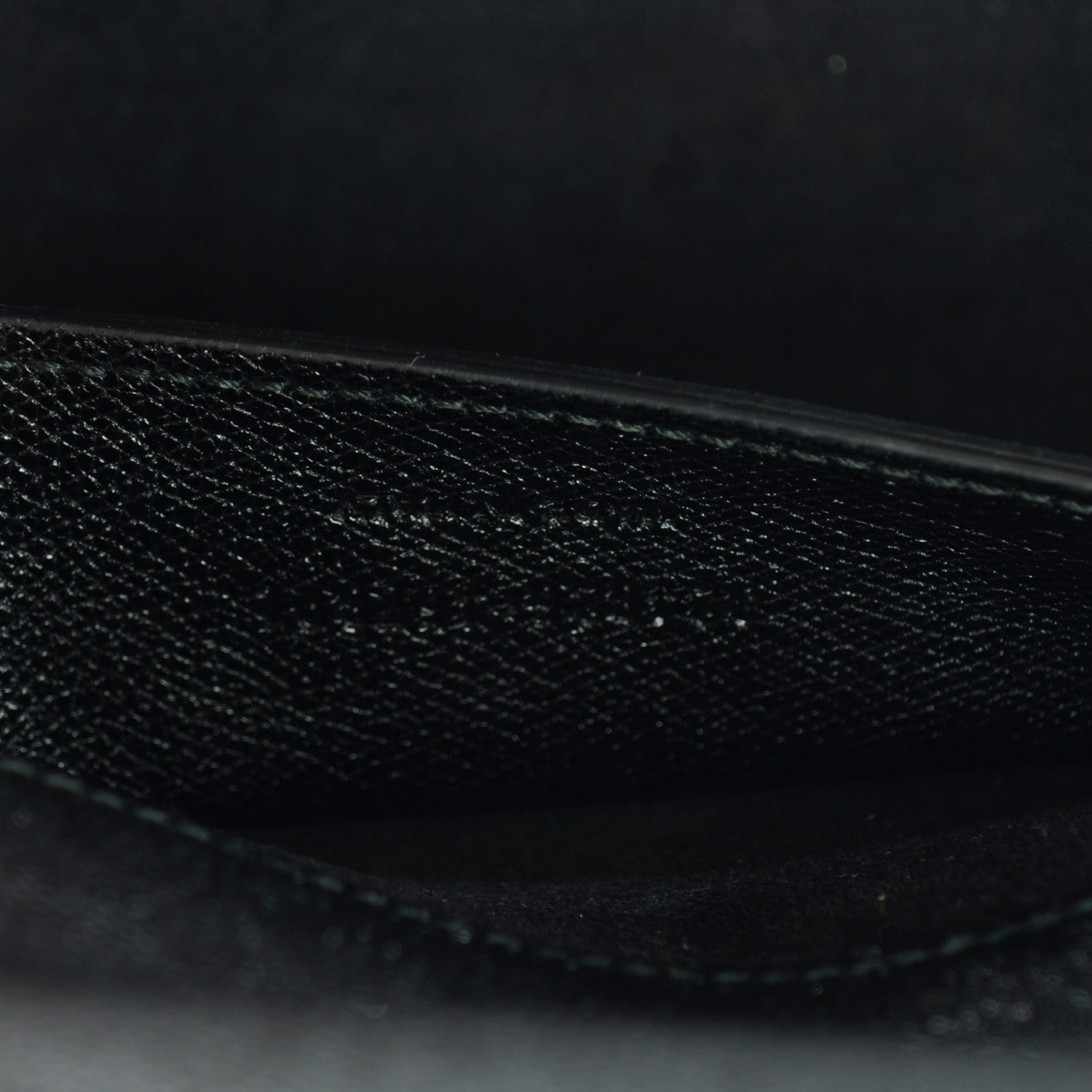 Saint Laurent Glossy Grained Calfskin Lutetia Flap Clutch Black 7 of 8