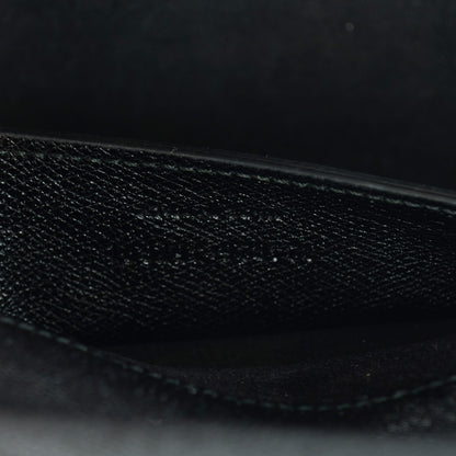 Saint Laurent Glossy Grained Calfskin Lutetia Flap Clutch Black 7 of 8