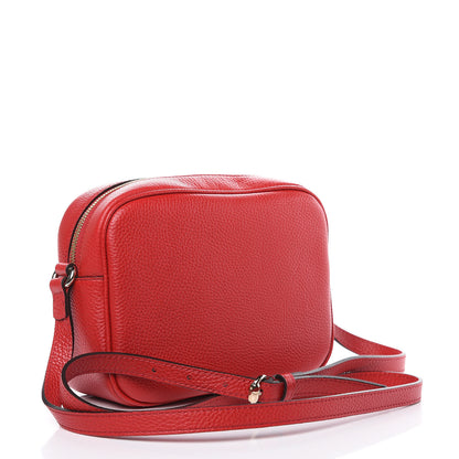 Gucci Pebbled Calfskin Small Soho Disco Bag Tabasco Red 3 of 10