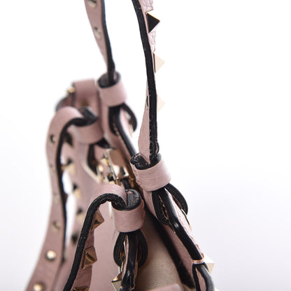 Valentino Garavani Grained Calfskin Micro Rockstud Tote Cipria 10 of 16
