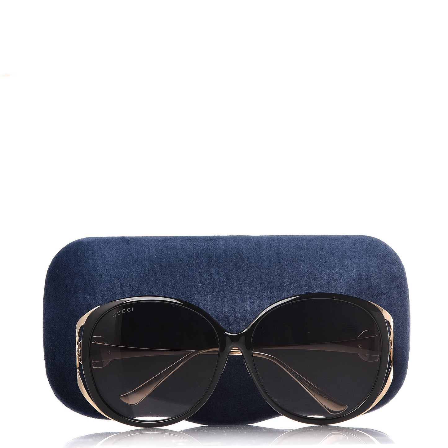 Round Frame Injected GG0226SK Sunglasses Black