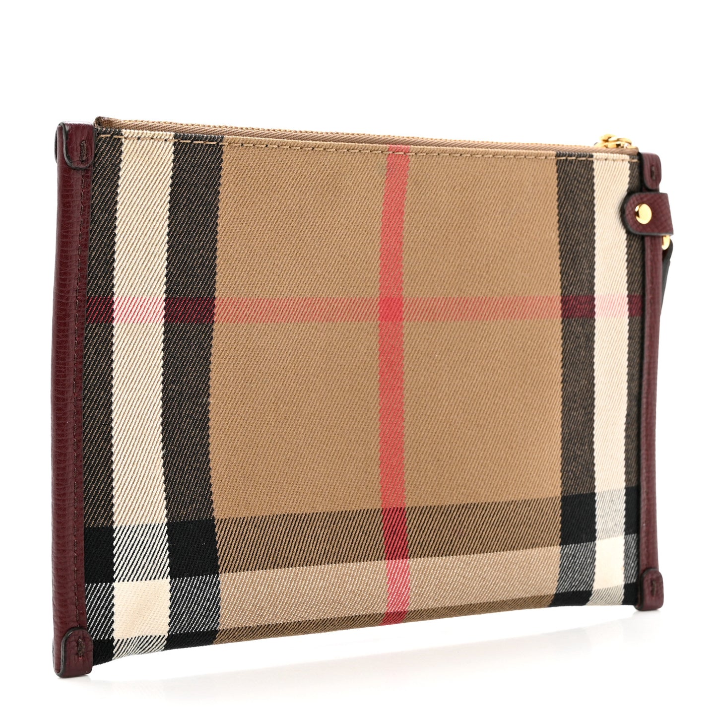 Vintage Check Honeybrook Tote Pouch Dark Plum