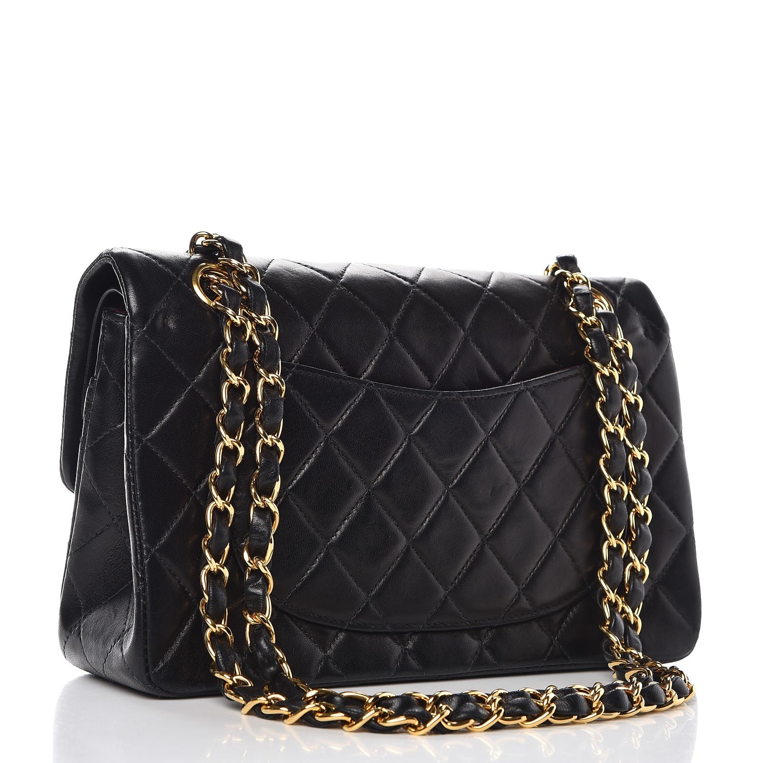 Chanel Lambskin Quilted Small Double Flap Black 3 of 10