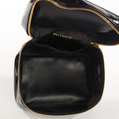 Chanel Patent Vanity Cosmetic Case Black 5 of 10