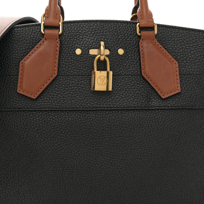 Louis Vuitton Calfskin City Steamer EW Black Gold 9 of 12