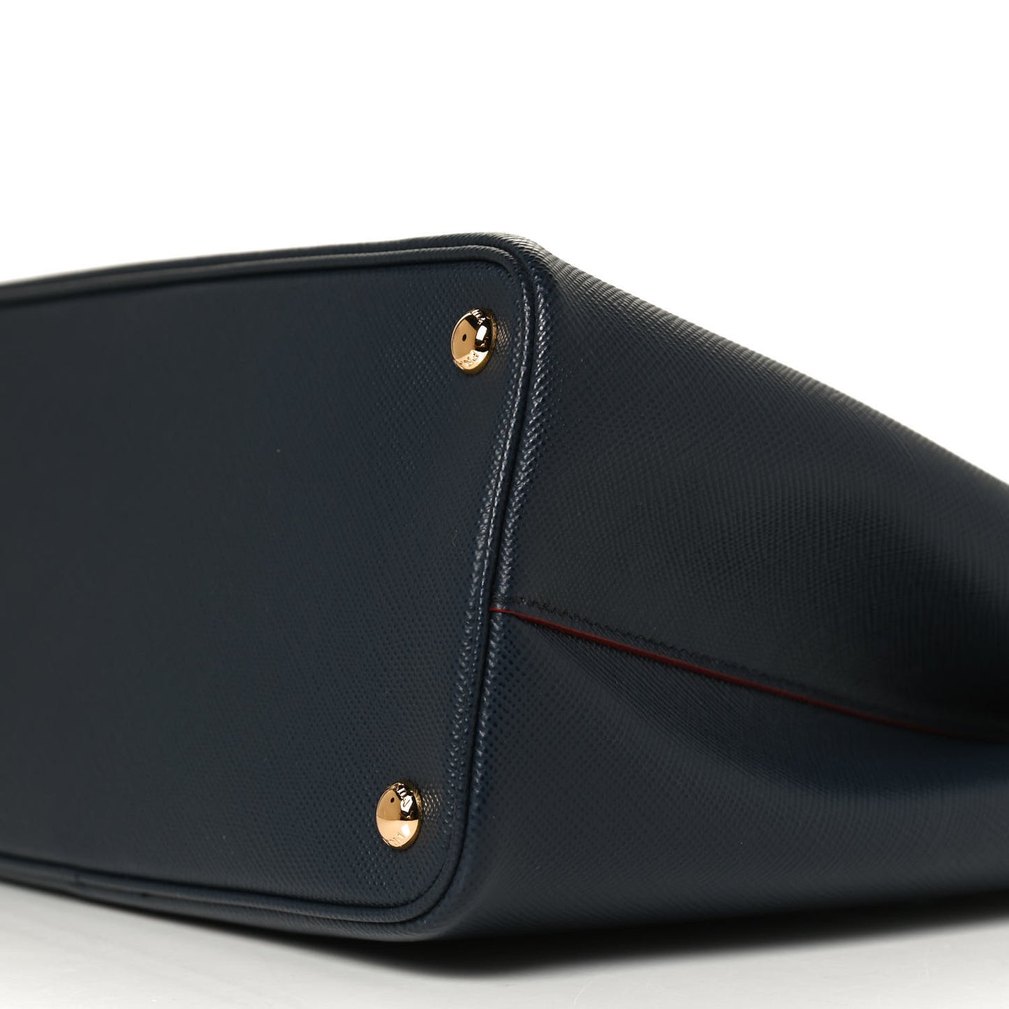 Saffiano Cuir Small Double Bag Baltico Fuoco