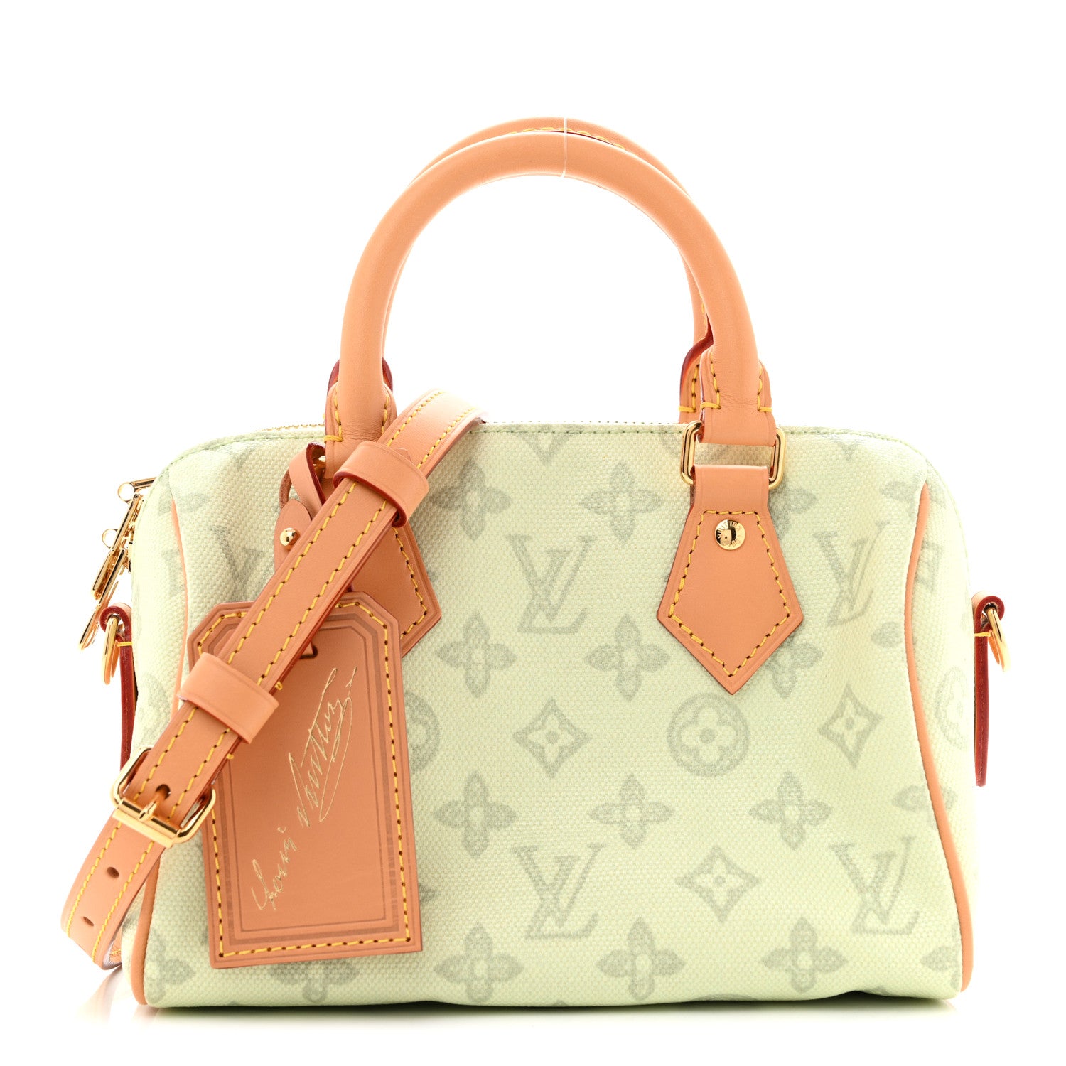 Louis Vuitton Monogram Origine Lin Speedy Bandouliere 20 Vert Asniere 1 of 11