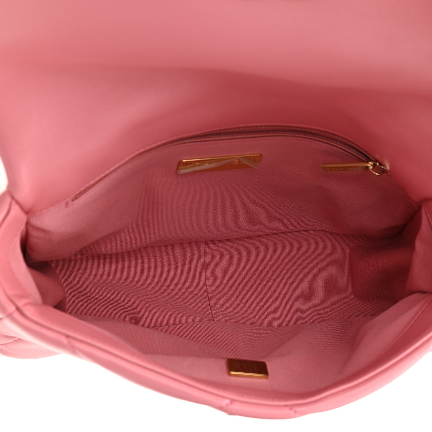 Chanel Lambskin Quilted Medium Chanel 19 Flap Pink 5 of 10