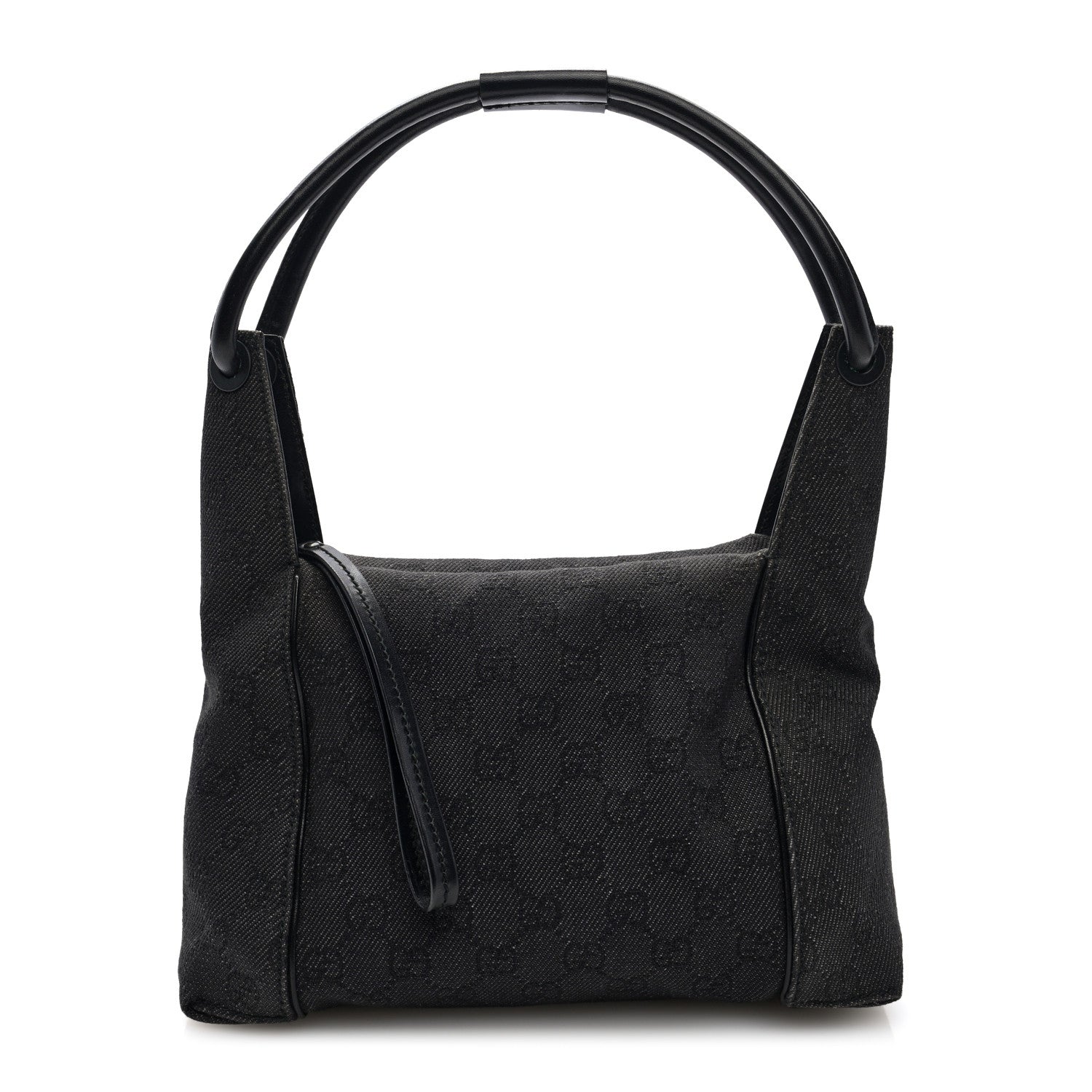 Gucci Denim Monogram Hobo Black 1 of 10