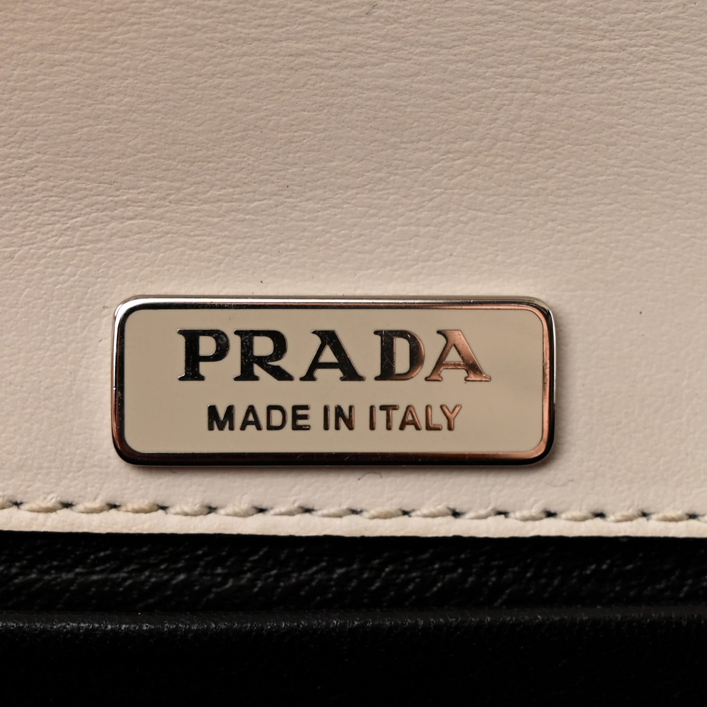 City Calfskin Saffiano Studded Cahier Bag White