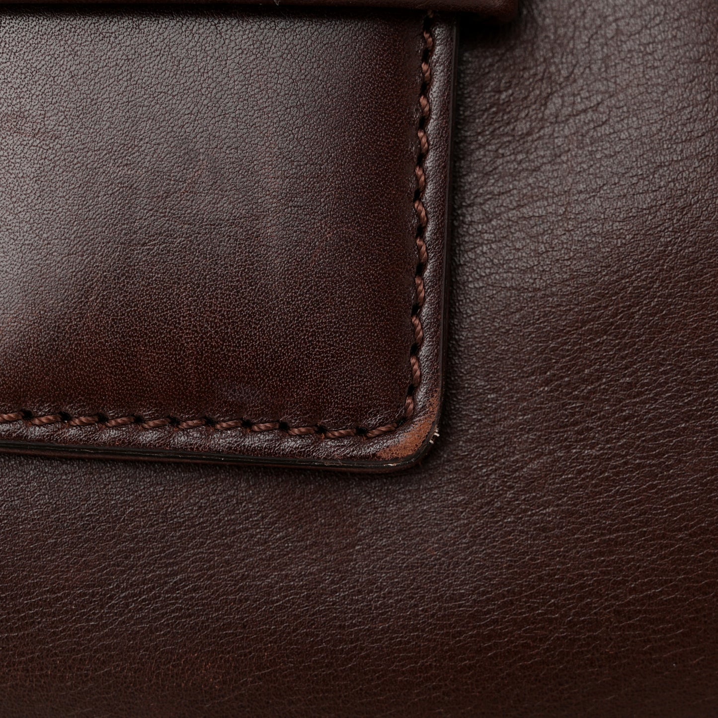 Lambskin Logo Messenger Flap Brown