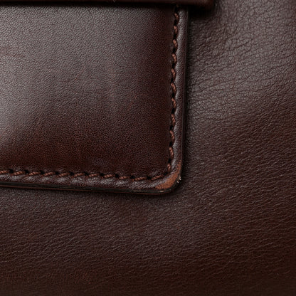 Chanel Lambskin Logo Messenger Flap Brown 12 of 15