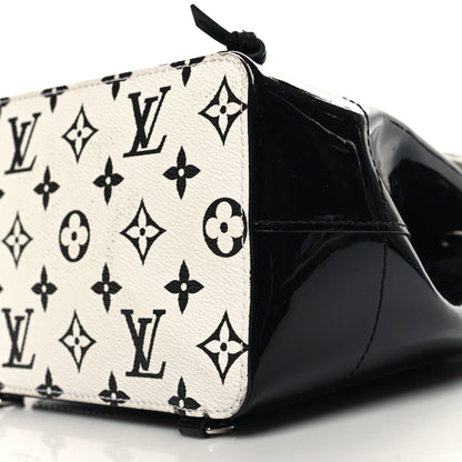 Louis Vuitton Patent Monogram Hot Springs Backpack Black White 9 of 10