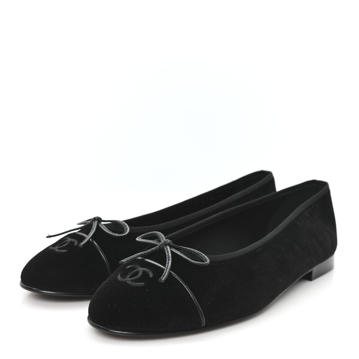 Suede Cap Toe CC Ballerina Flats 41 Black