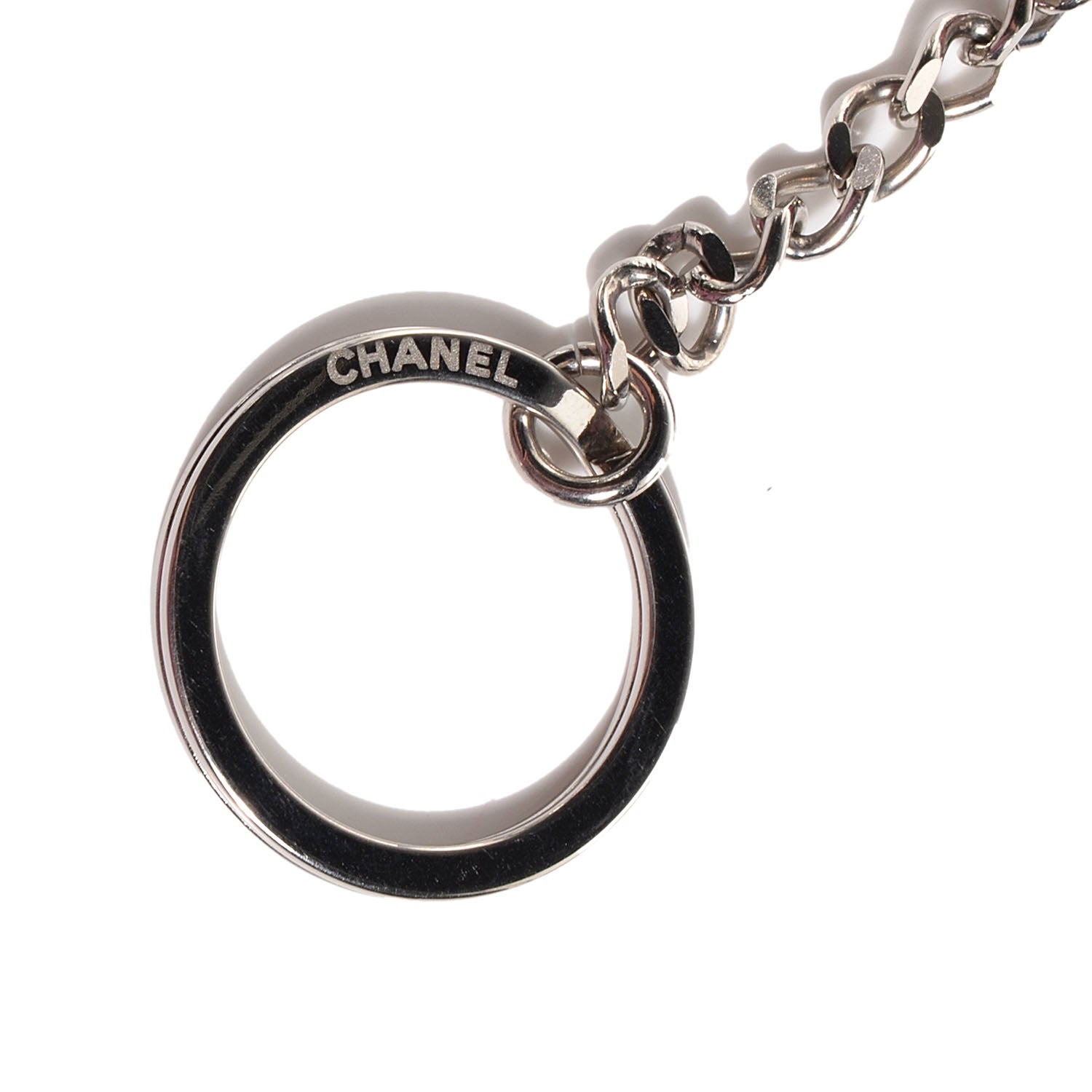 Chanel Calfskin Quilted Cambon Key Pouch Black 9 of 9