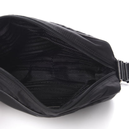 Prada Tessuto Nylon Studded New Vela Shoulder Bag Black Fuoco 5 of 11
