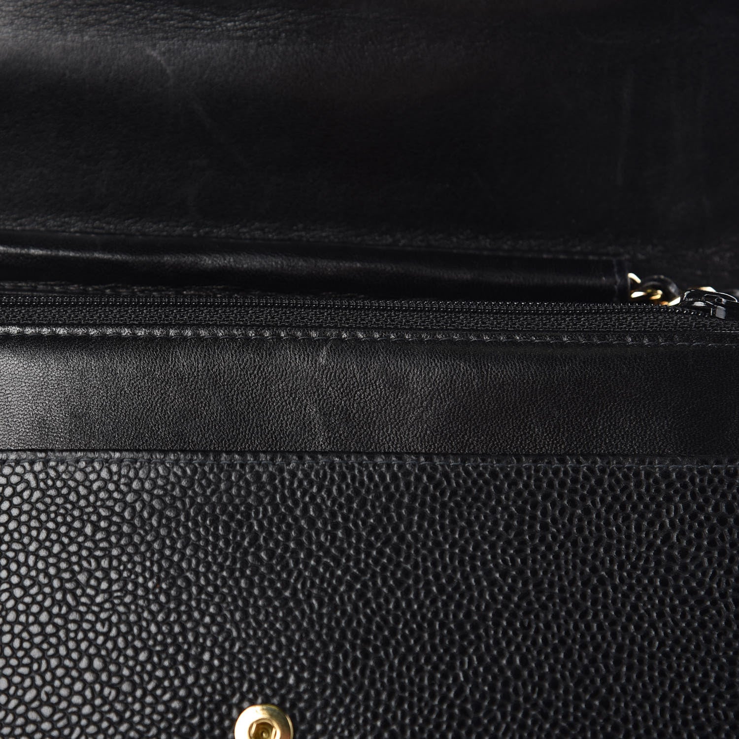 Chanel Caviar Timeless CC Wallet On Chain WOC Black 8 of 10