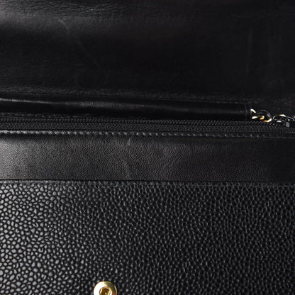 Chanel Caviar Timeless CC Wallet On Chain WOC Black 8 of 10