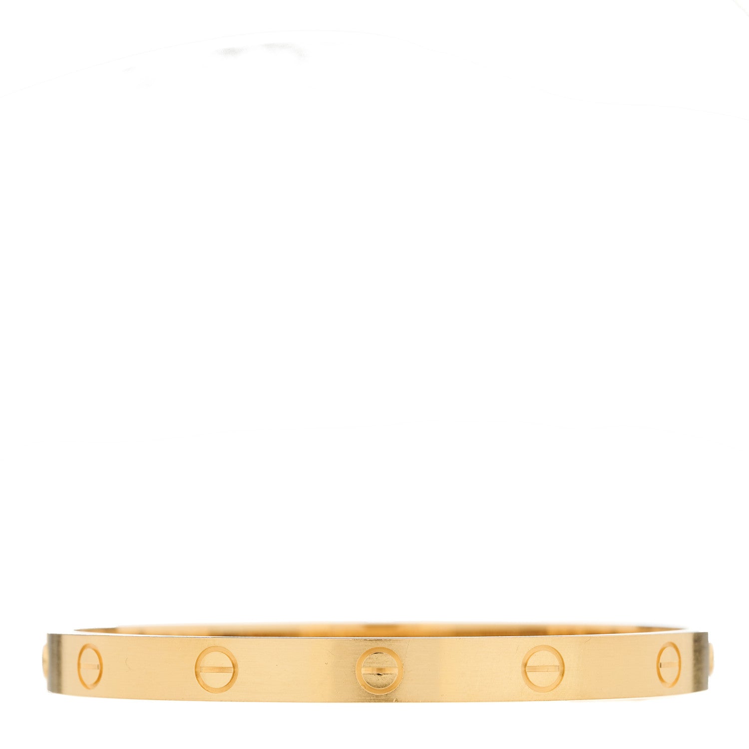 Cartier 18K Yellow Gold Brushed Finish LOVE Bracelet 16 2 of 9