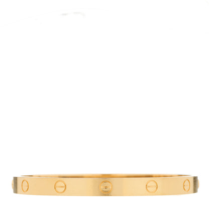 Cartier 18K Yellow Gold Brushed Finish LOVE Bracelet 16 2 of 9
