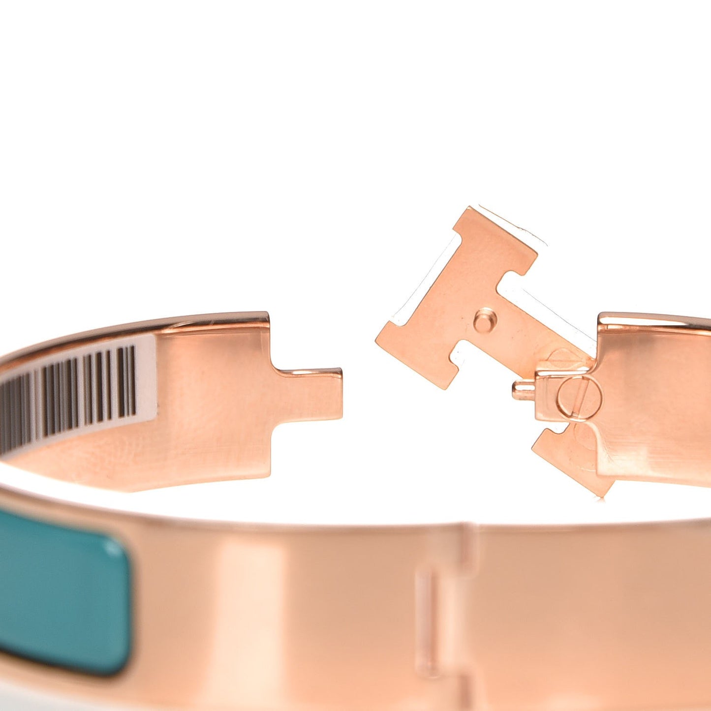 Enamel Narrow Clic Clac H Bracelet PM Bleu Canard