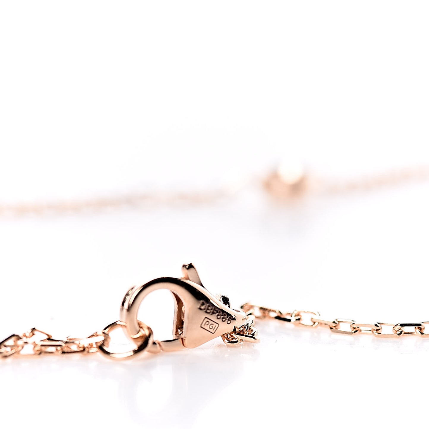 18K Pink Gold Diamond SM D'Amour Pendant Necklace