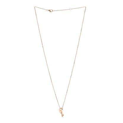 Cartier 18K Pink Gold Tsavorite Black Lacquer Panthère De Cartier Pendant Necklace 3 of 6