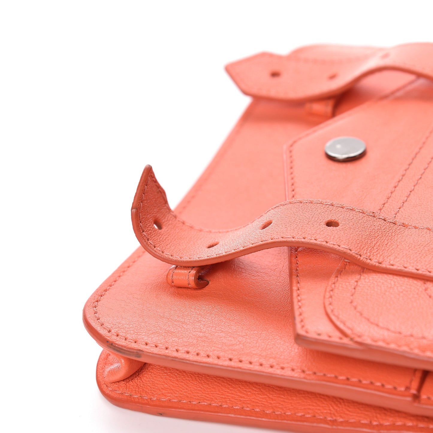 Lambskin PS1 Large Chain Wallet Grapefruit