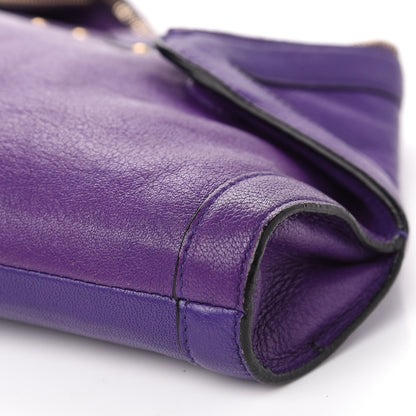 Alexander McQueen Calfskin De Manta Clutch Purple 7 of 12
