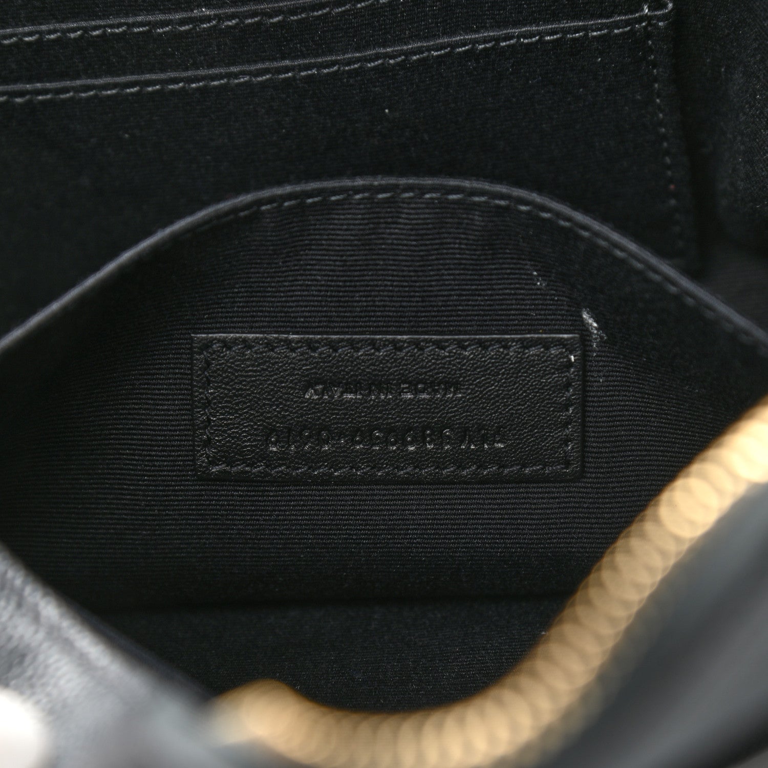 Saint Laurent Grain De Poudre Monogram Belt Bag Dark Smog 7 of 10