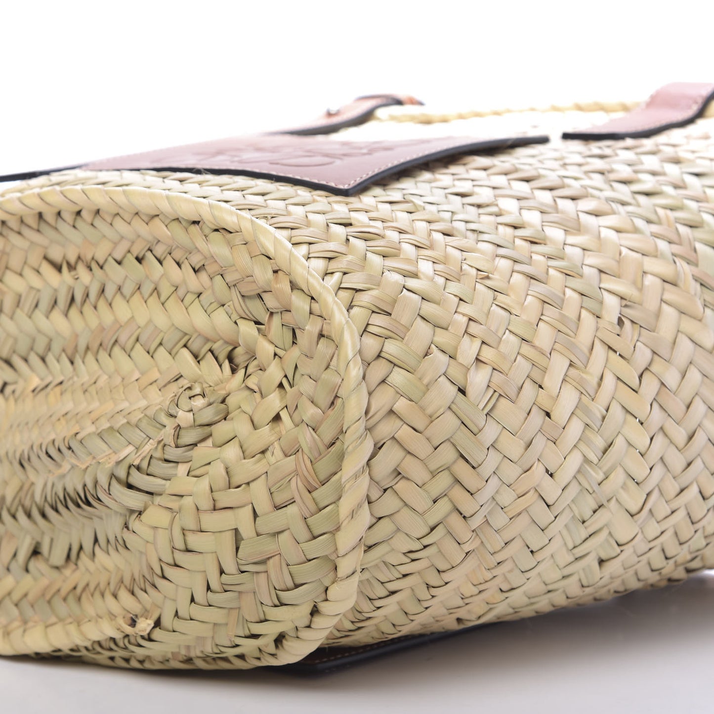 Raffia Basket Tote Bag Natural Tan