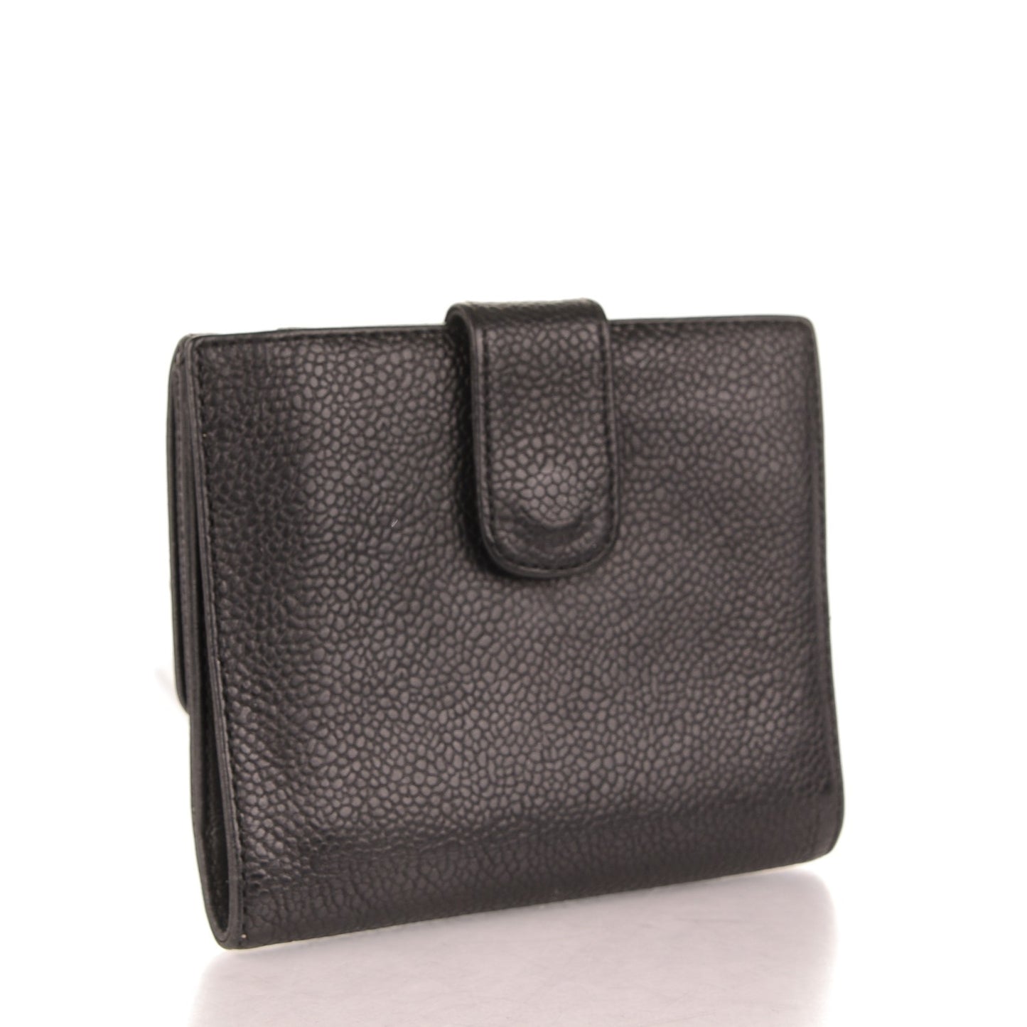 Caviar Timeless CC Compact French Wallet Black