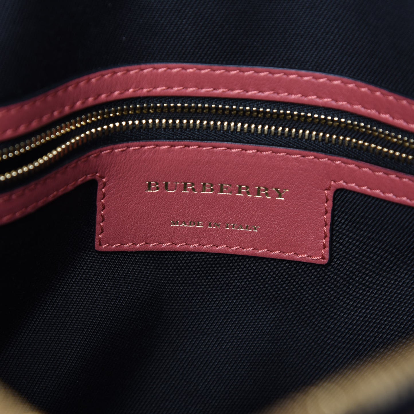 Horseferry Check Small Orchard Bowling Bag Honey Antique Rose