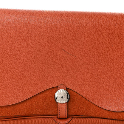 Hermes Vache Liegee Toile Sac Colorado MM Potiron 7 of 16