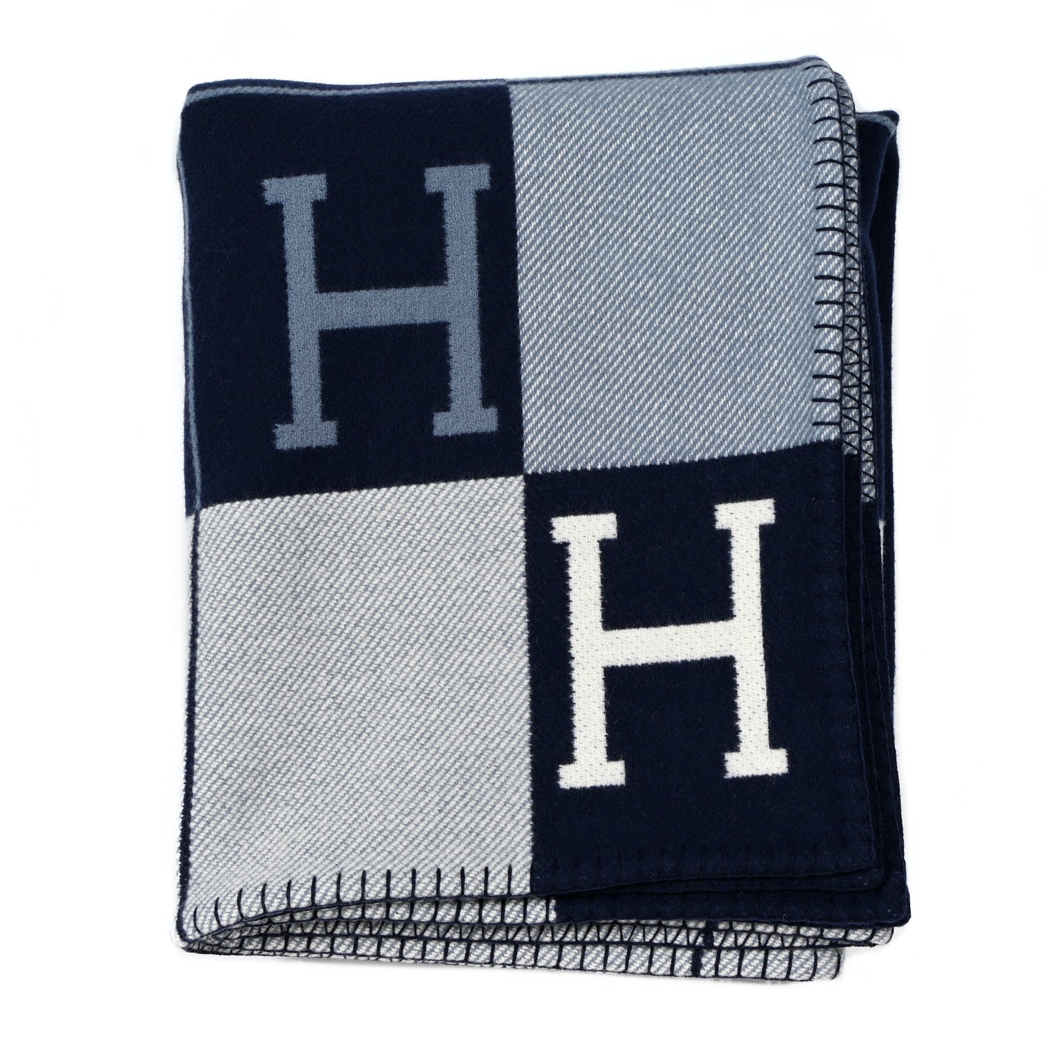 Hermes Wool Cashmere Avalon III Blanket Caban Ecru 1 of 3