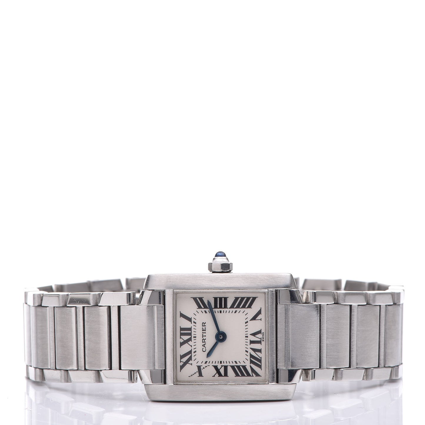 Stainless Steel 20mm Tank Francaise Quartz Watch