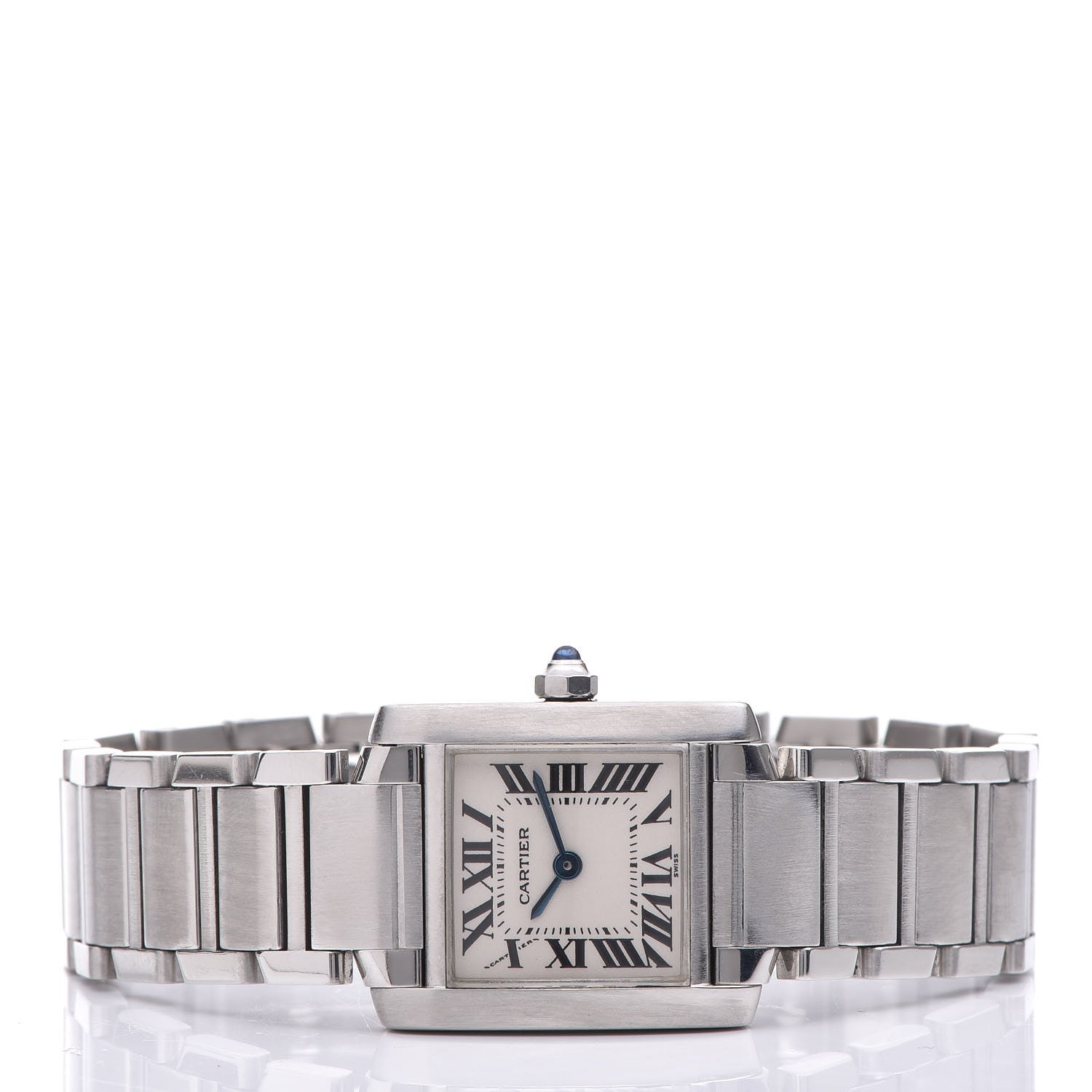 Cartier Stainless Steel 20mm Tank Francaise Quartz Watch 3 of 9