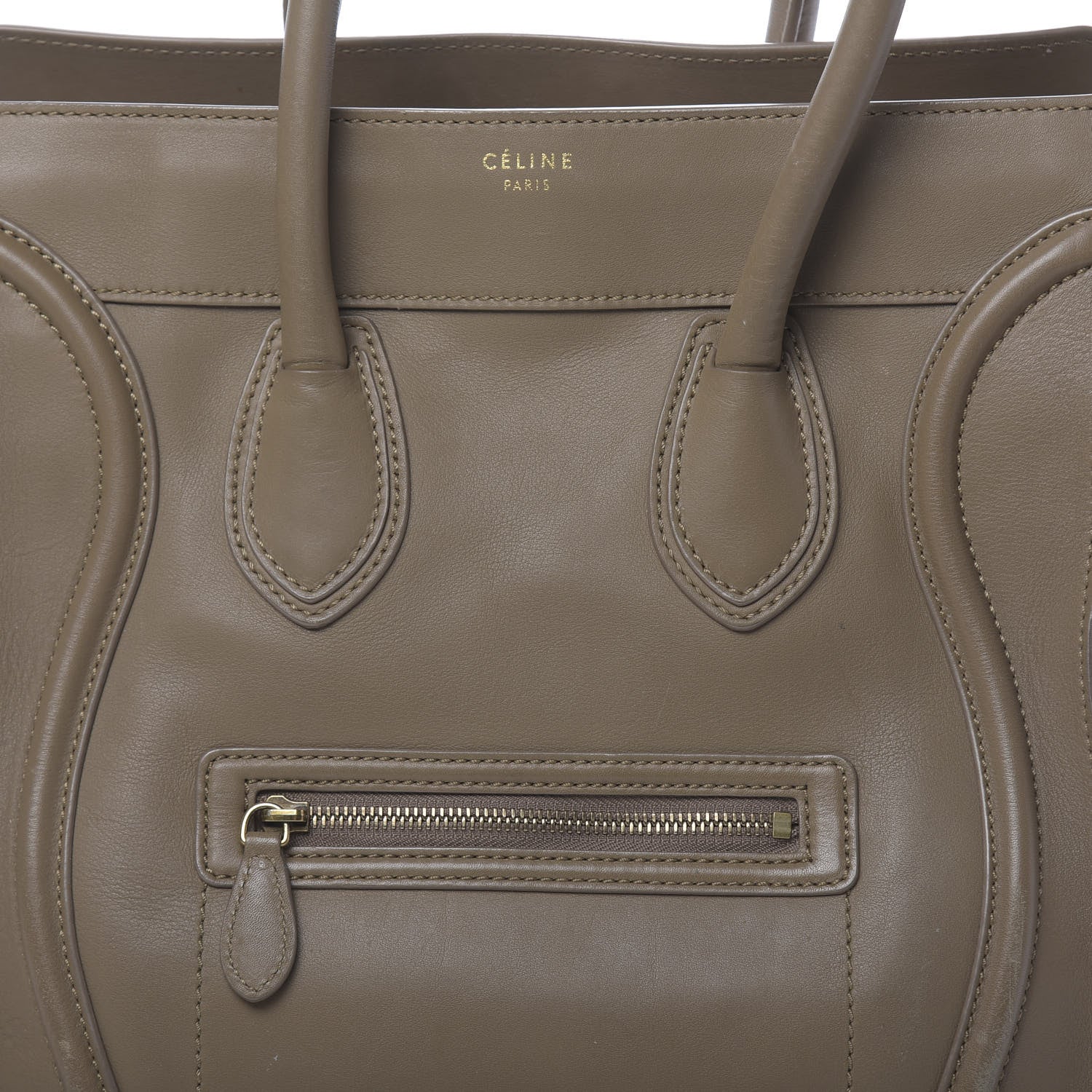 Celine Smooth Calfskin Mini Luggage Souris 6 of 28