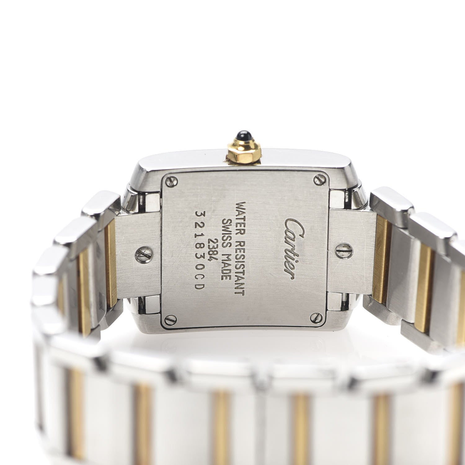 Cartier Stainless Steel 18K Yellow Gold 20mm Tank Francaise Quartz Watch 5 of 6