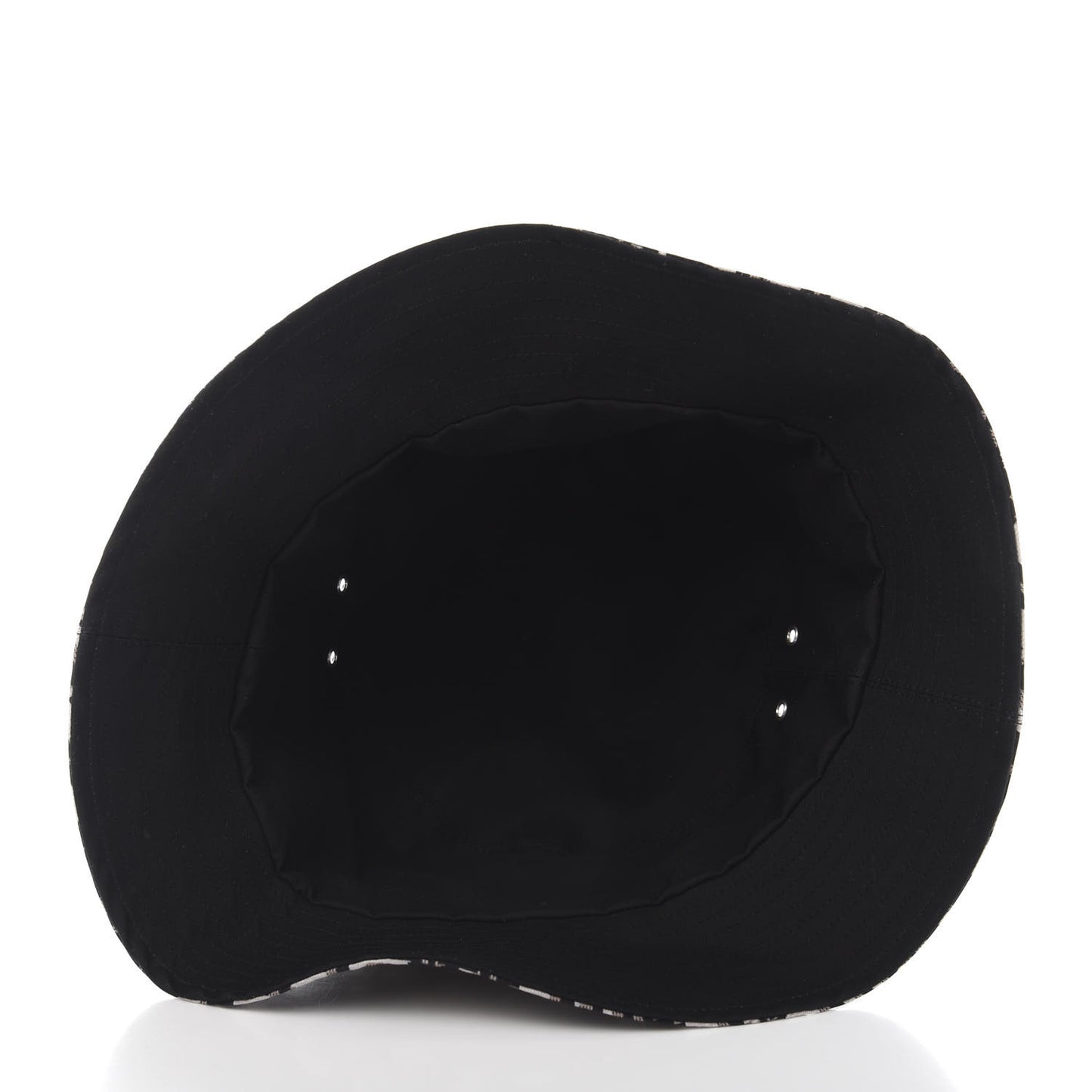 Polyester Cotton Oblique Teddy-D Brim Bucket Hat 58 Black