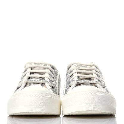 Christian Dior Canvas Oblique Walk'N'Dior Low Top Sneakers 38 Grey Stone 2 of 9