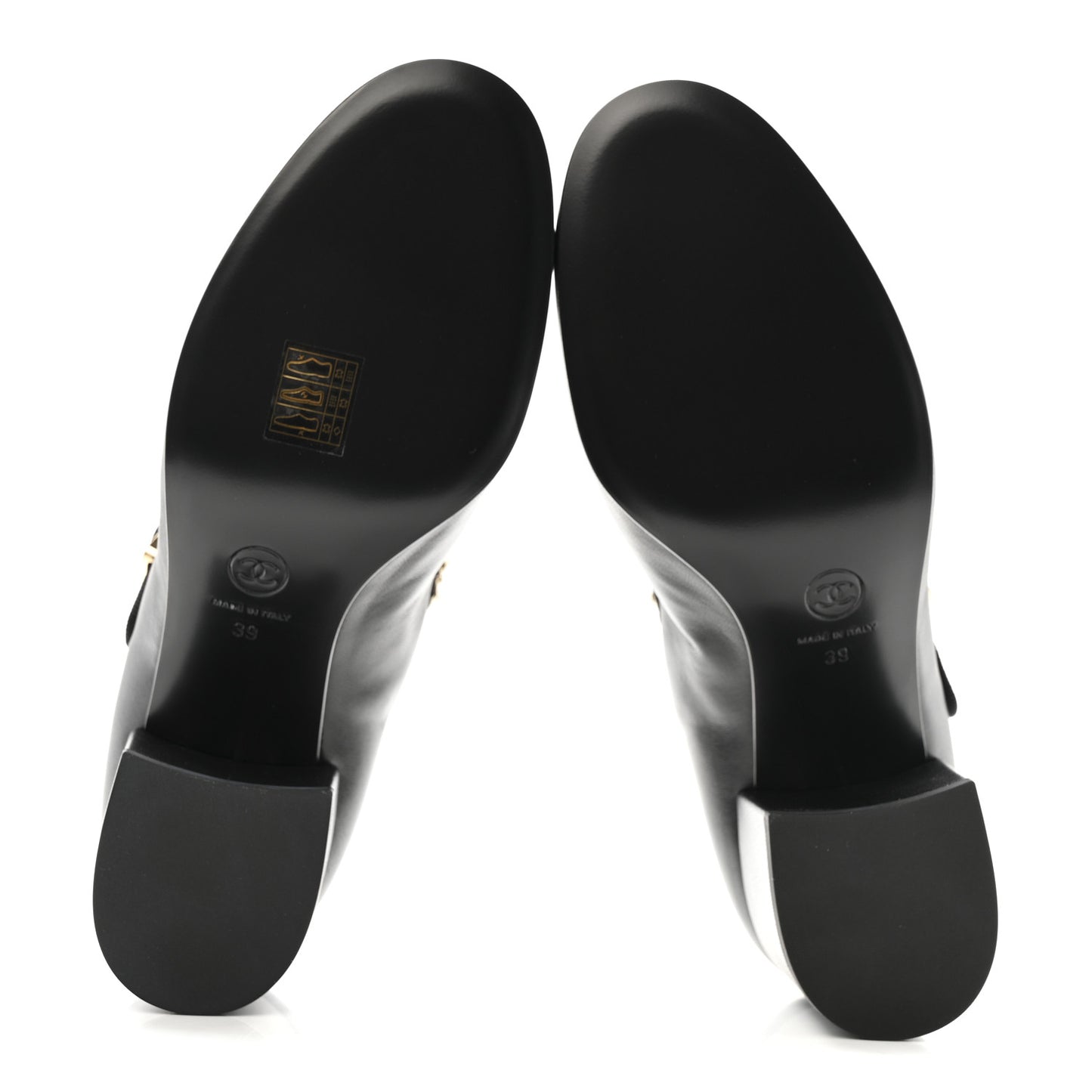 Lambskin Mary Jane Charm Pumps 39 Black